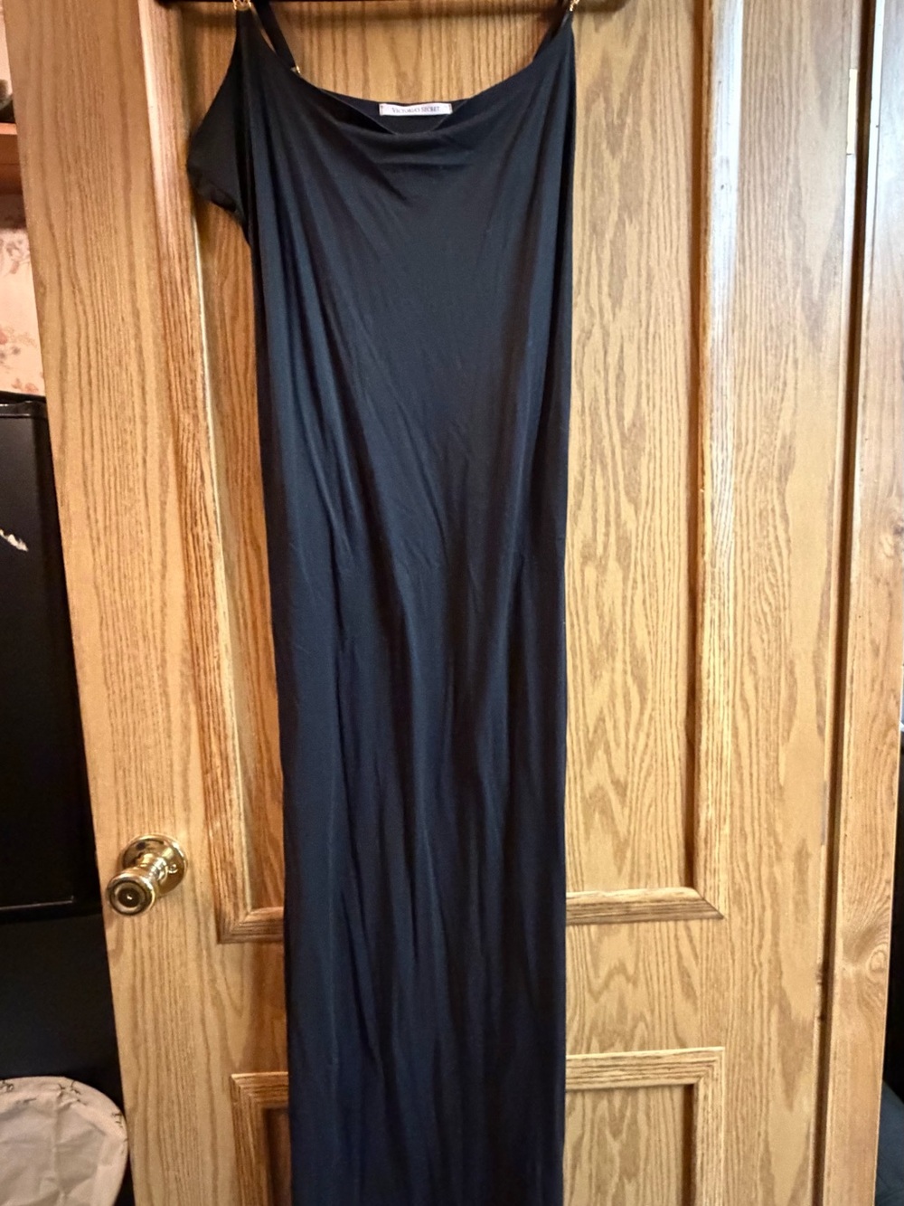 Victoria Secret Sculpting Black Slip Maxi Dress - Women